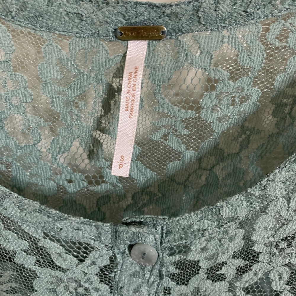 SOLD - Free People Boho Lace Tier Ruffle Dress - Picture 5 of 10